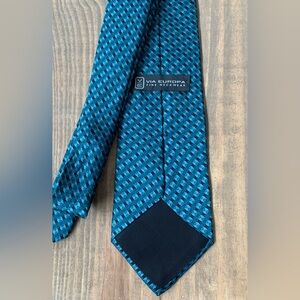 Stylish Clean Bold Teal Abstract Patterned Tie